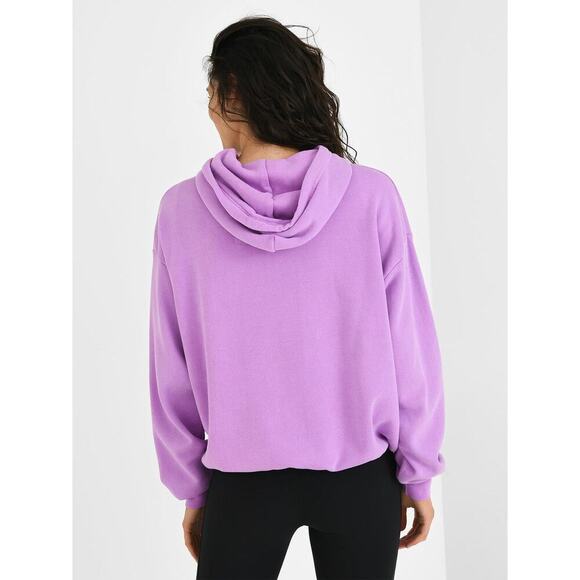 Aviator Nation Logo Hoodie Purple Relaxed Fit Kangaroo Pocket Women’s XS - Picture 5 of 16